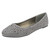 Ladies Spot On Flat Diamante Ballerinas