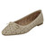 Ladies Spot On Ballerina Flat Shoes F80460