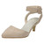 Spot On Mid Heel Ankle Strap Court Shoe