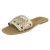 Ladies Leather Collection Flat Weave Mules - F0R0272