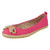 Ladies Spot On Flat Slip On Shoes F2R234