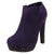 Ladies Spot On Heeled Ankle Boot F5R0039