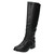 Ladies Spot On Low Heel Knee High Boots F5R0092