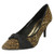 Ladies Spot On Heeled Court Shoe F9R503