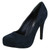Ladies Spot On High Heel Platform Court Shoes F9R745