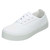 Ladies Canvas Lace-Up Platform Shoes X0R007