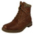Ladies Spot On Knitted Cuff Ankle Boots F4R447