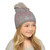 Girls Bertie and Bo Sequin Hat With Fur Pom Pom GL1020