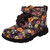 Girls Clarks Floral Pattern Ankle Boots - Evyn Top T
