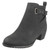 Ladies Spot On Extra Wide Fit Zip Up Ankle Boots F5R1259