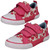 Girls Clarks Playprints Floral Starfish Design Canvas Shoes - Foxing Shell