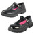 Girls Pineapple Mary Jane T-Bar Black School Shoes H2R711