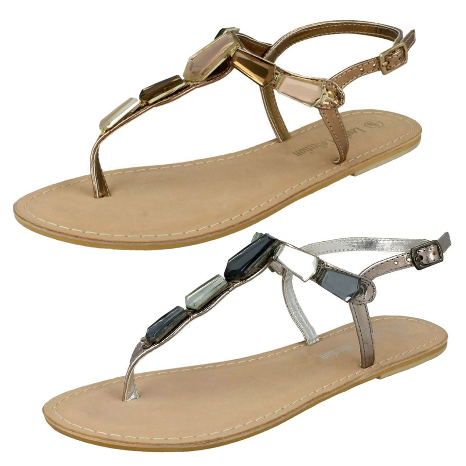 beaded toe post sandals