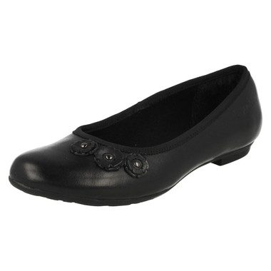 Junior Girls Clarks Ballerina Style School Shoes Abitha Joy