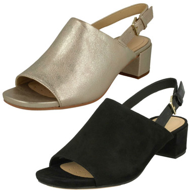 Ladies Clarks Slingback Heeled Sandals 