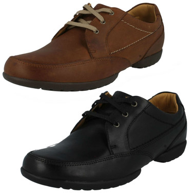 Men's Clarks Lace Up Casual Shoes Recline Out
