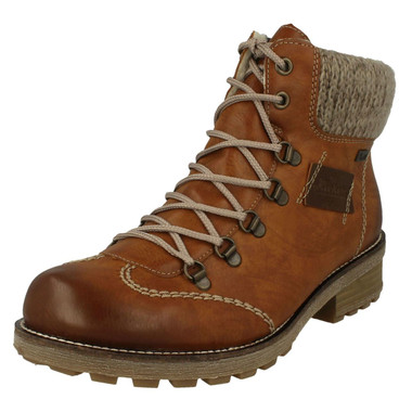 rieker knitted cuff ankle boot