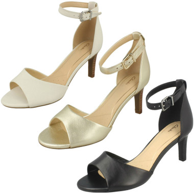 Ladies Clarks Elegant Heeled Sandals Laureti Grace