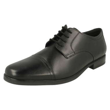 Mens Clarks Toe Cap Detailed Smart Shoes - Howard Cap