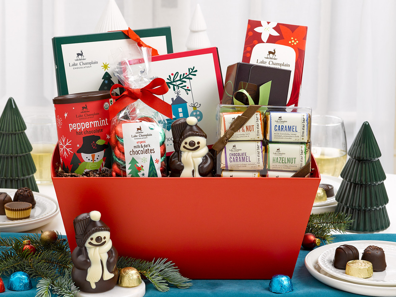 Christmas Wishes Chocolate Gift Basket