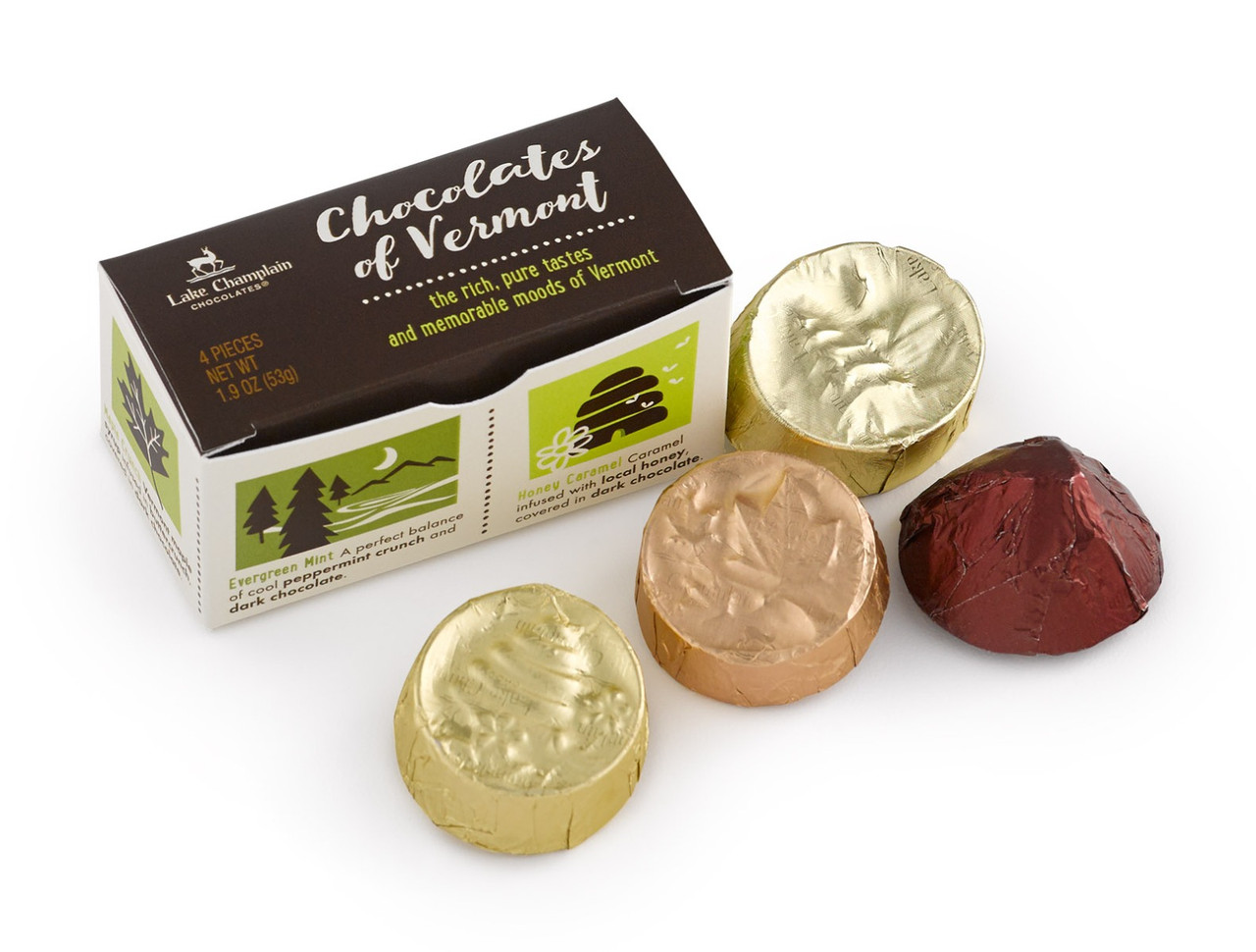 Vermont Chocolate Favors & Maple Candies: Chocolates of Vermont (4 Pc)