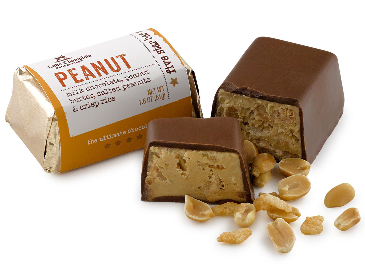 Premium Milk Chocolate Candy Bar with Peanut Butter