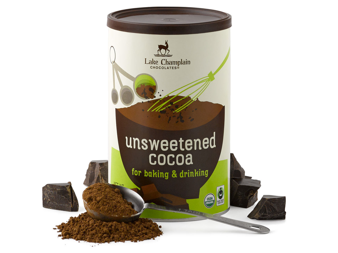 Organic Black Cocoa Powder: Unsweetened & Dutch Processed