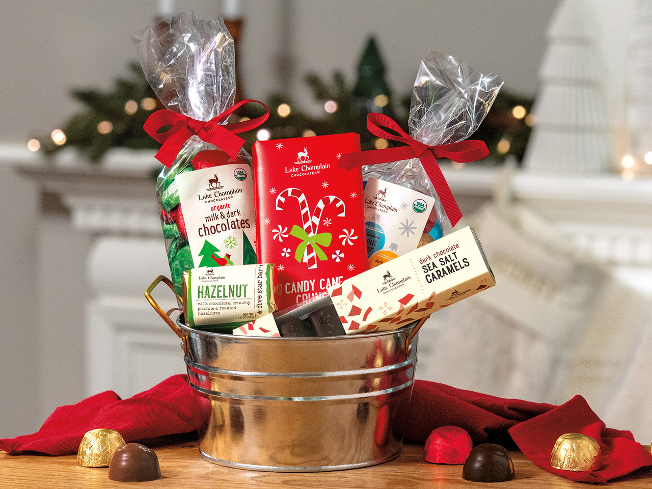 Unique Holiday Christmas Gift Baskets Lake Champlain Chocolates 1
