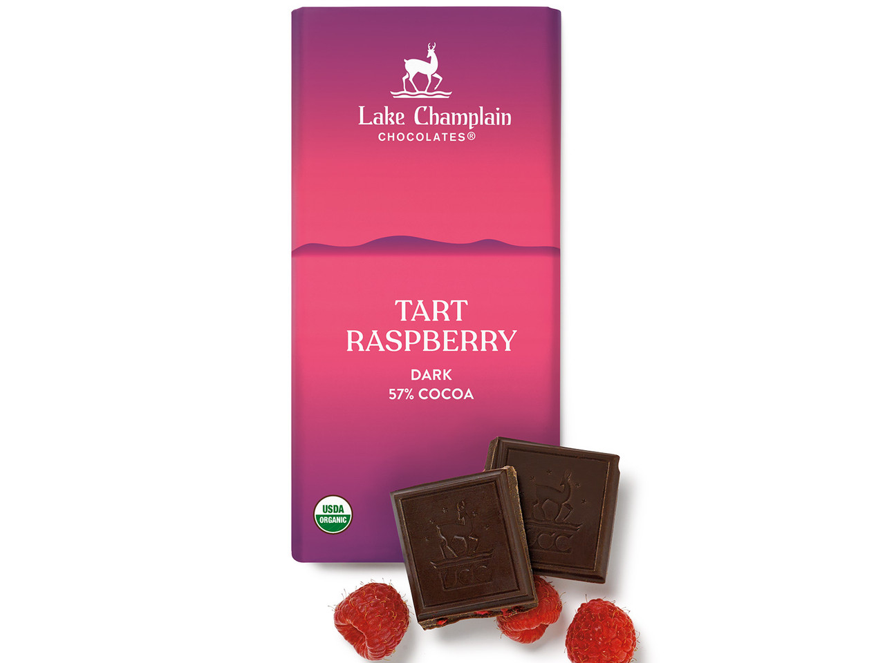 Tart Raspberry Dark Chocolate Bar
