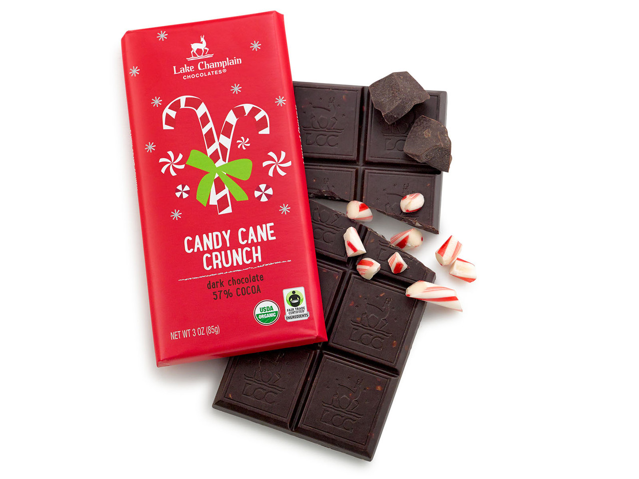 Candy Cane Chocolate Bar | Lake Champlain Chocolates