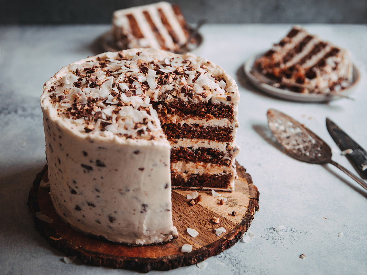 Crazy Carrot Cake (No Eggs, No Milk, No Butter!) - Sweet Little Bluebird