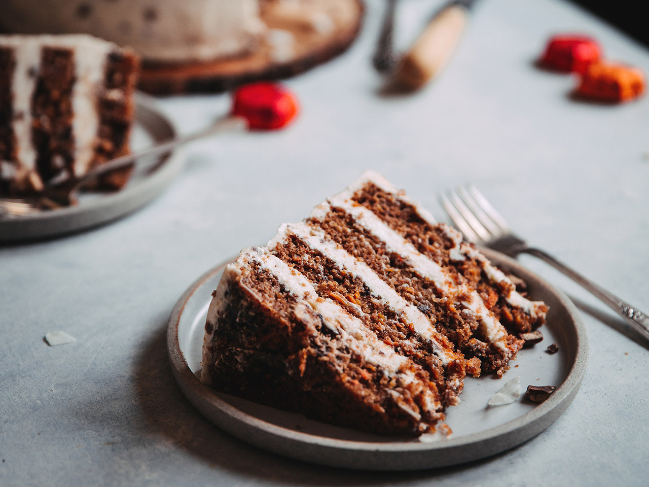 Gluten Free Moist Chocolate Carrot Cake Recipe | ChefDeHome.com