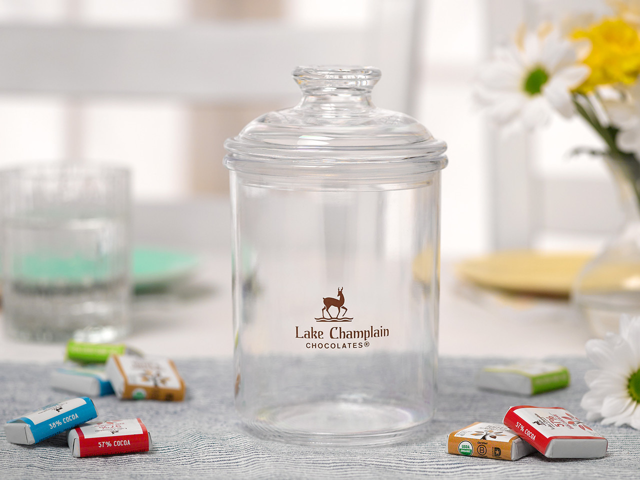 Acrylic Candy Jar with Lid | Lake Champlain Chocolates