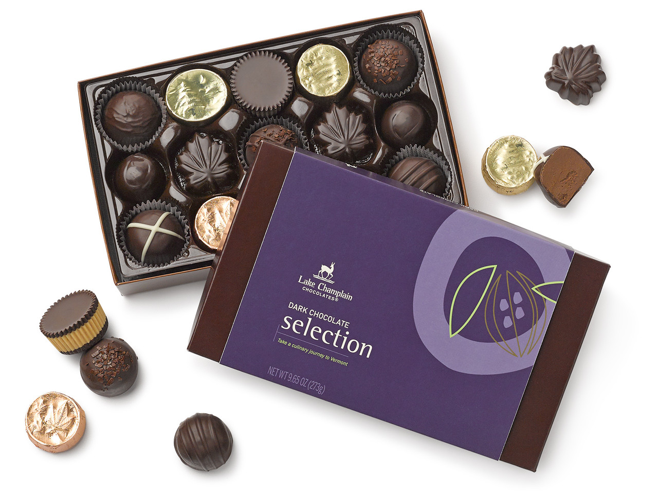 Dark Chocolate Assortment Gift Box | Lake Champlain Chocolates