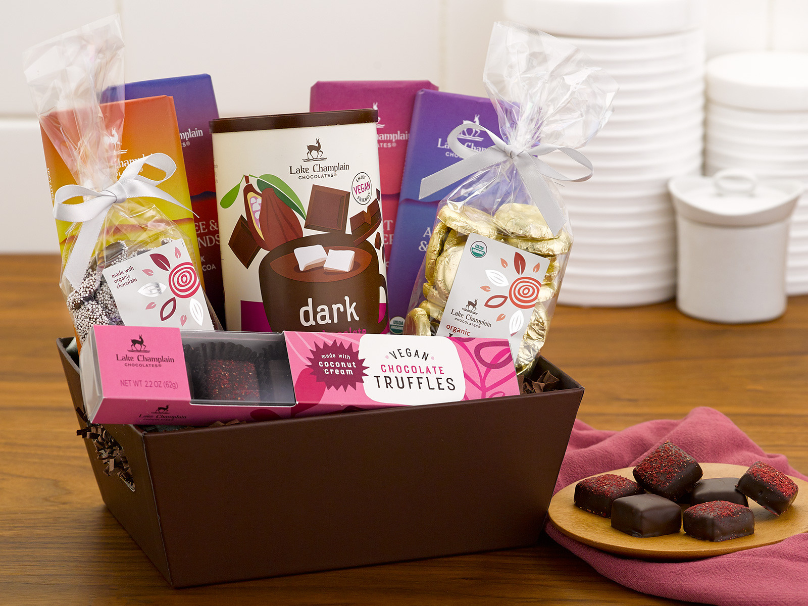 Vegan Chocolate Gift Basket | Lake Champlain Chocolates