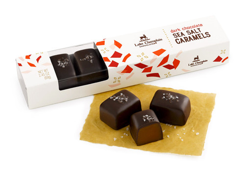 Sea Salt Dark Chocolate Caramels 7pc View Product Image