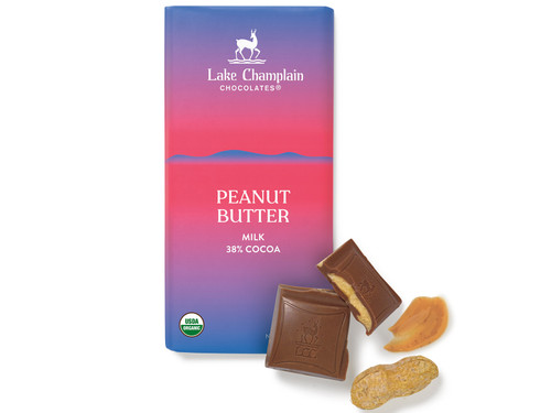 Organic Milk Chocolate Peanut Butter Candy Bar View Product Image