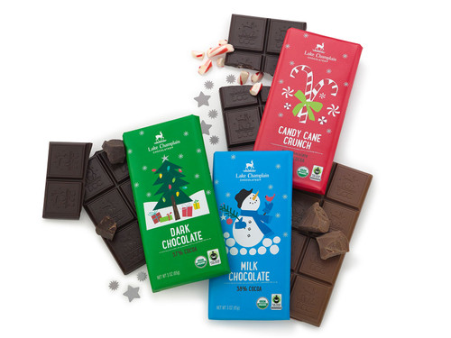 Organic holiday chocolate bar variety pack View Product Image