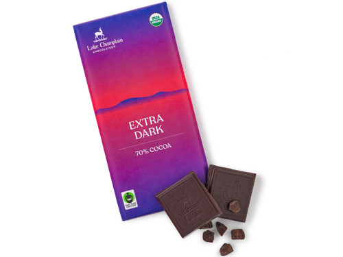 Extra dark 70% cocoa chocolate bar