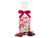 Organic milk and dark chocolate Valentine hearts wrapped in pink and red foils. View Product Image