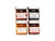 Four assorted jams stacked in the shape of a square with two jars on top of two jars. View Product Image