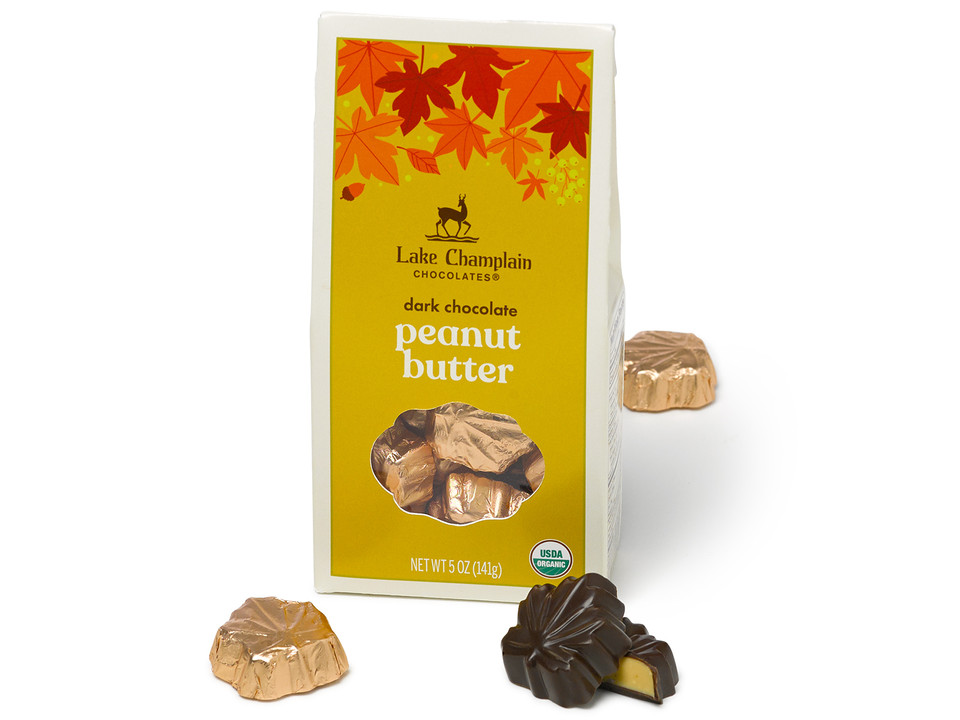 Dark Chocolate Peanut Butter Leaf Box