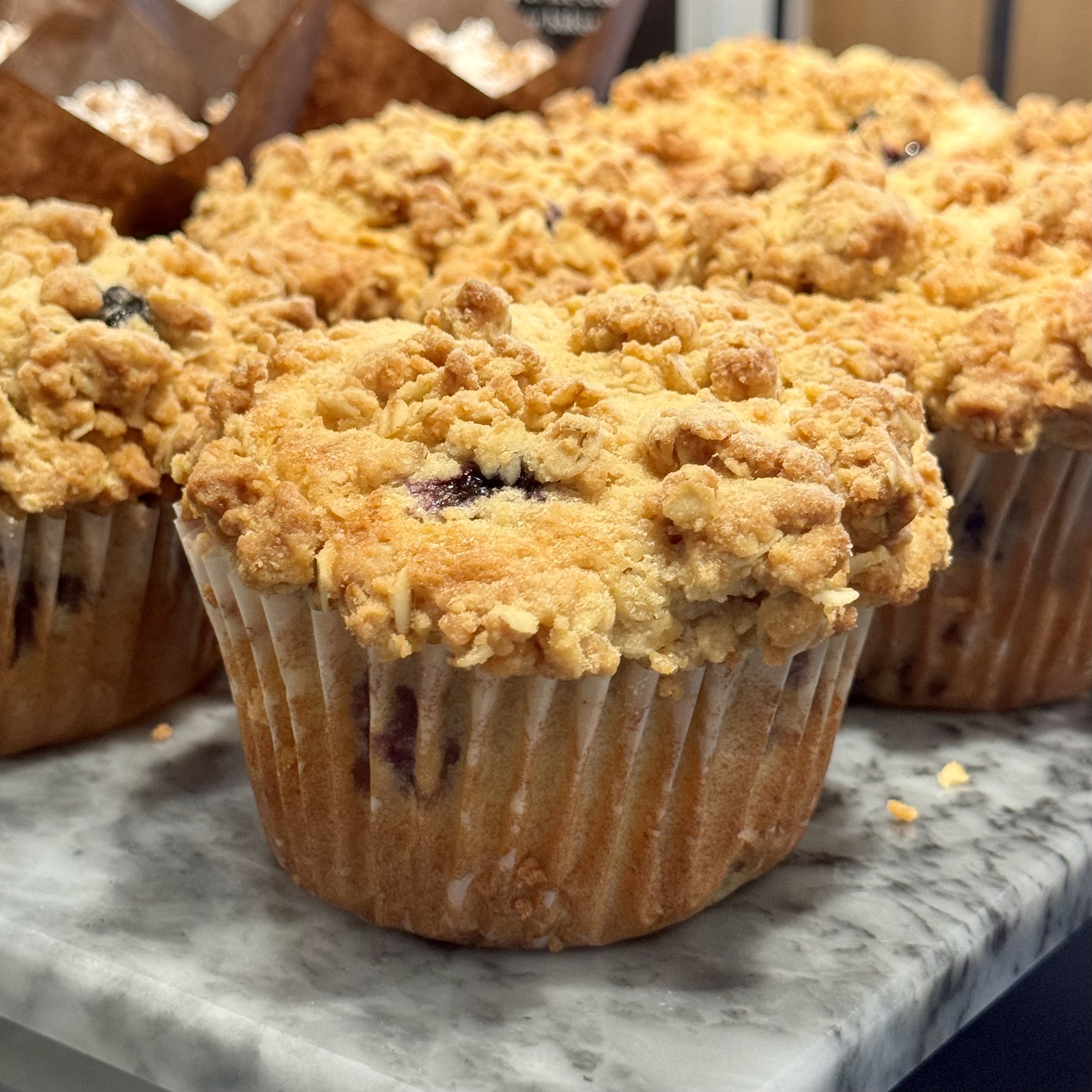 Cranberry poppyseed muffins