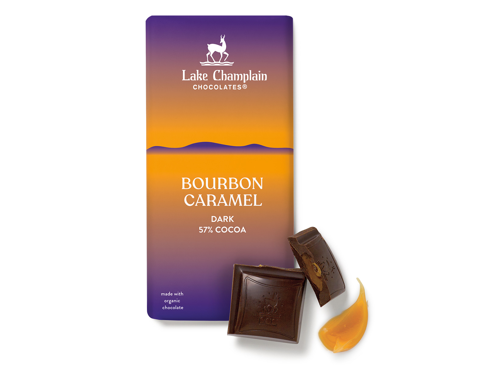 Bourbon Caramel Chocolate Bar | Lake Champlain Chocolates