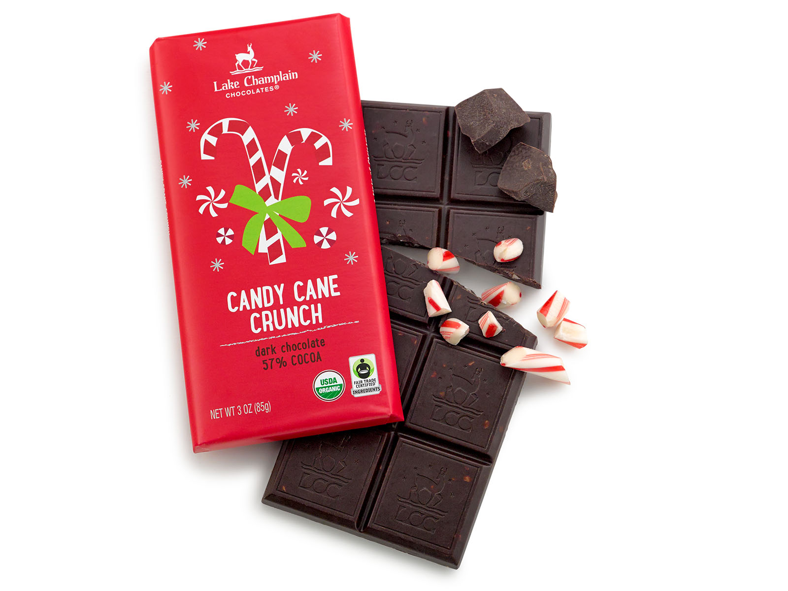 Candy Cane Chocolate Bar | Lake Champlain Chocolates