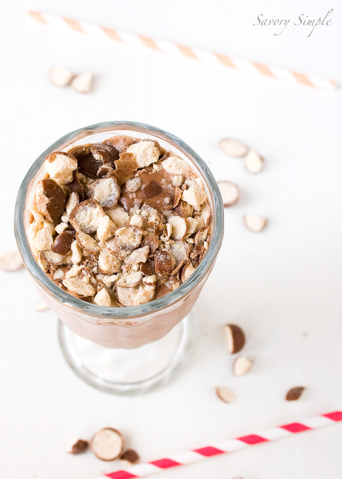 boozy malted chocolate milkshake