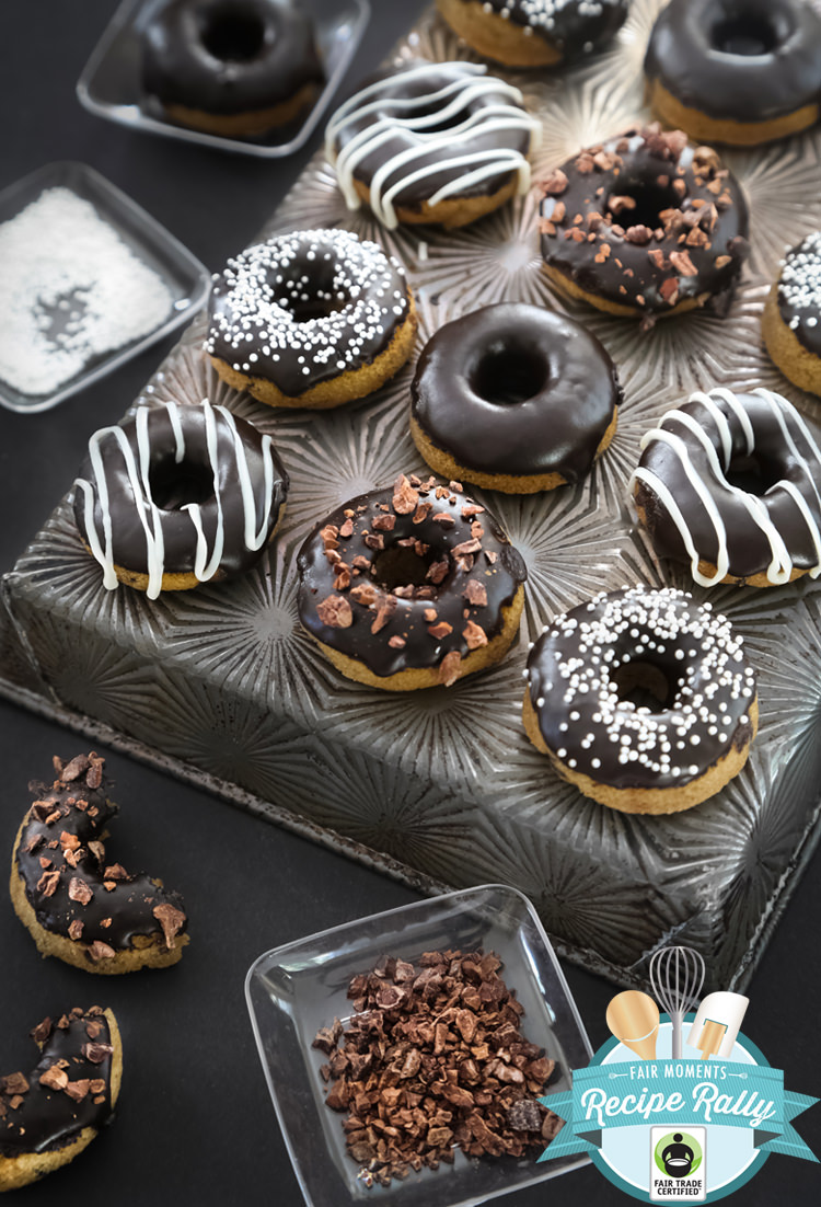 glazed chocolate donuts