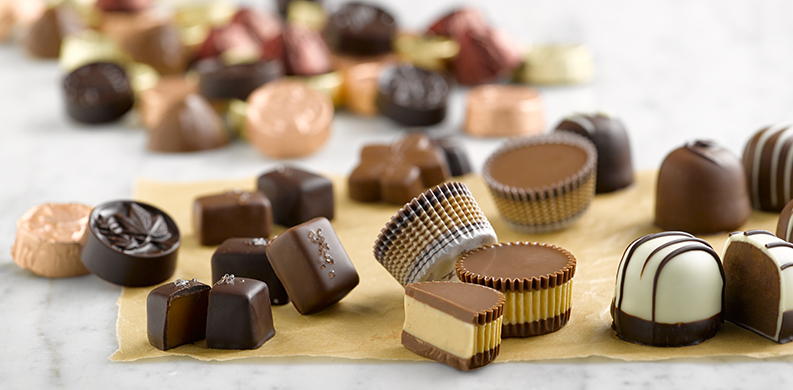 delicious selection of chocolates