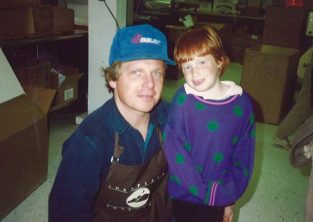 young Ellen and dad, Jim Lampman