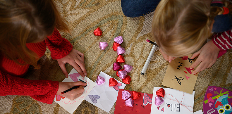 Fun with Valentine Stencils - Gift at the Gardner